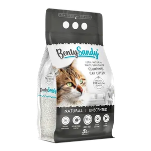 Arena para gatos Bentysandy Ultra absorbente y Ultra aglomerante 100% bentonita con aroma 5L/4.35Kg